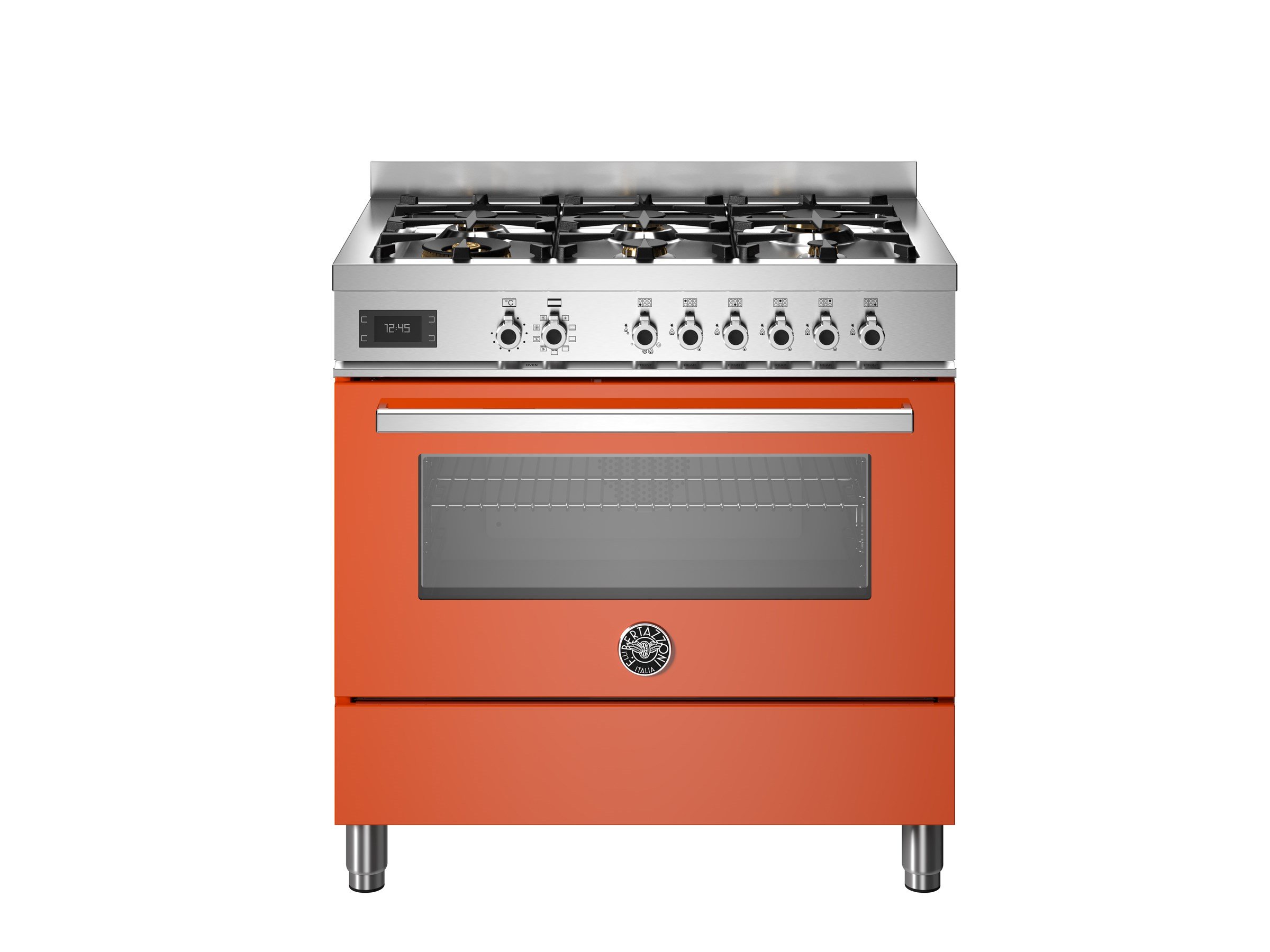 Bertazzoni PRO96L1EART Gazlı Kuzine 6 Gözlü 90 cm TuruncuBertazzoni