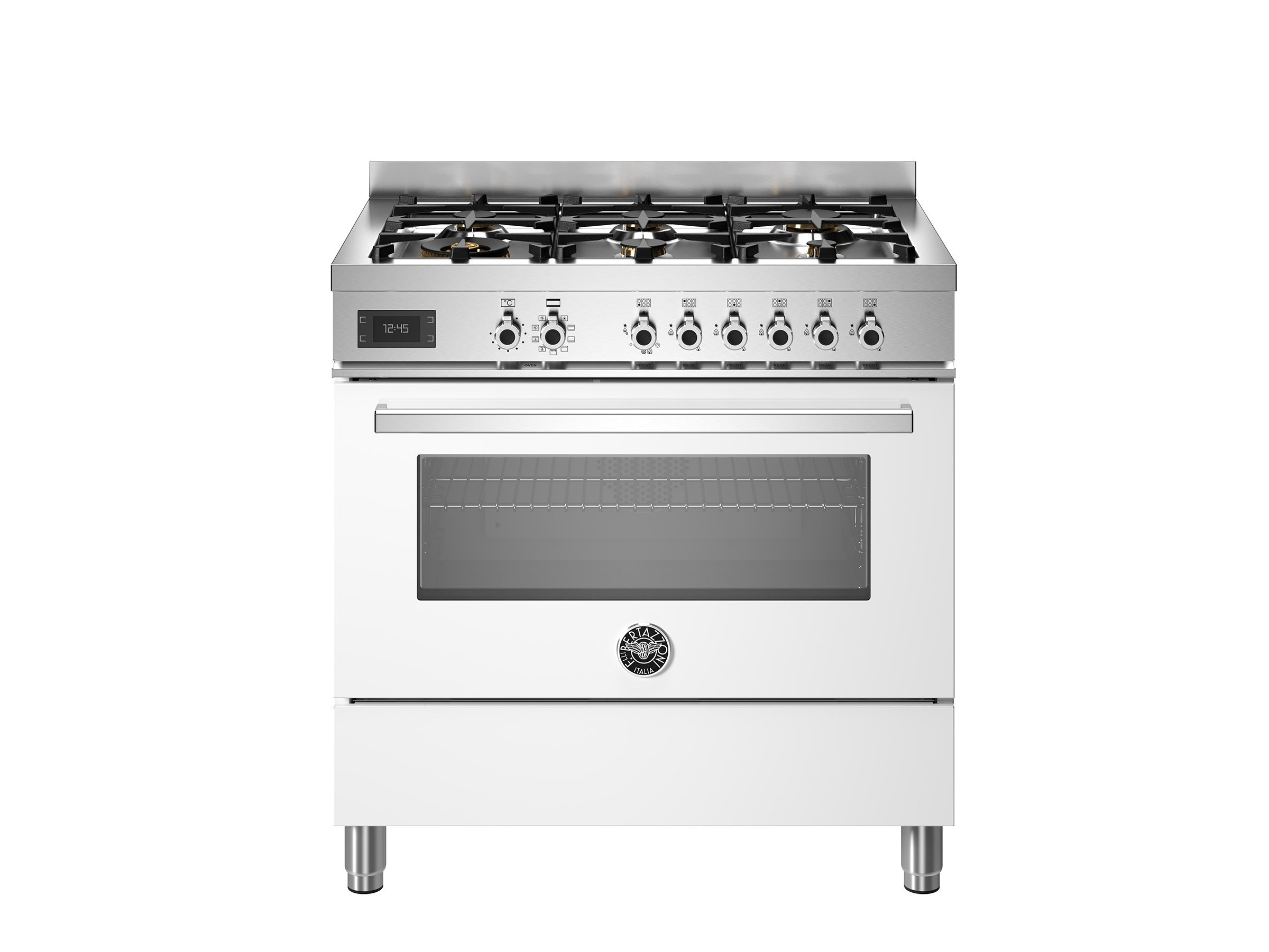 Bertazzoni PRO96L1EBIT Gazlı Kuzine 6 Gözlü 90 cm BeyazBertazzoni