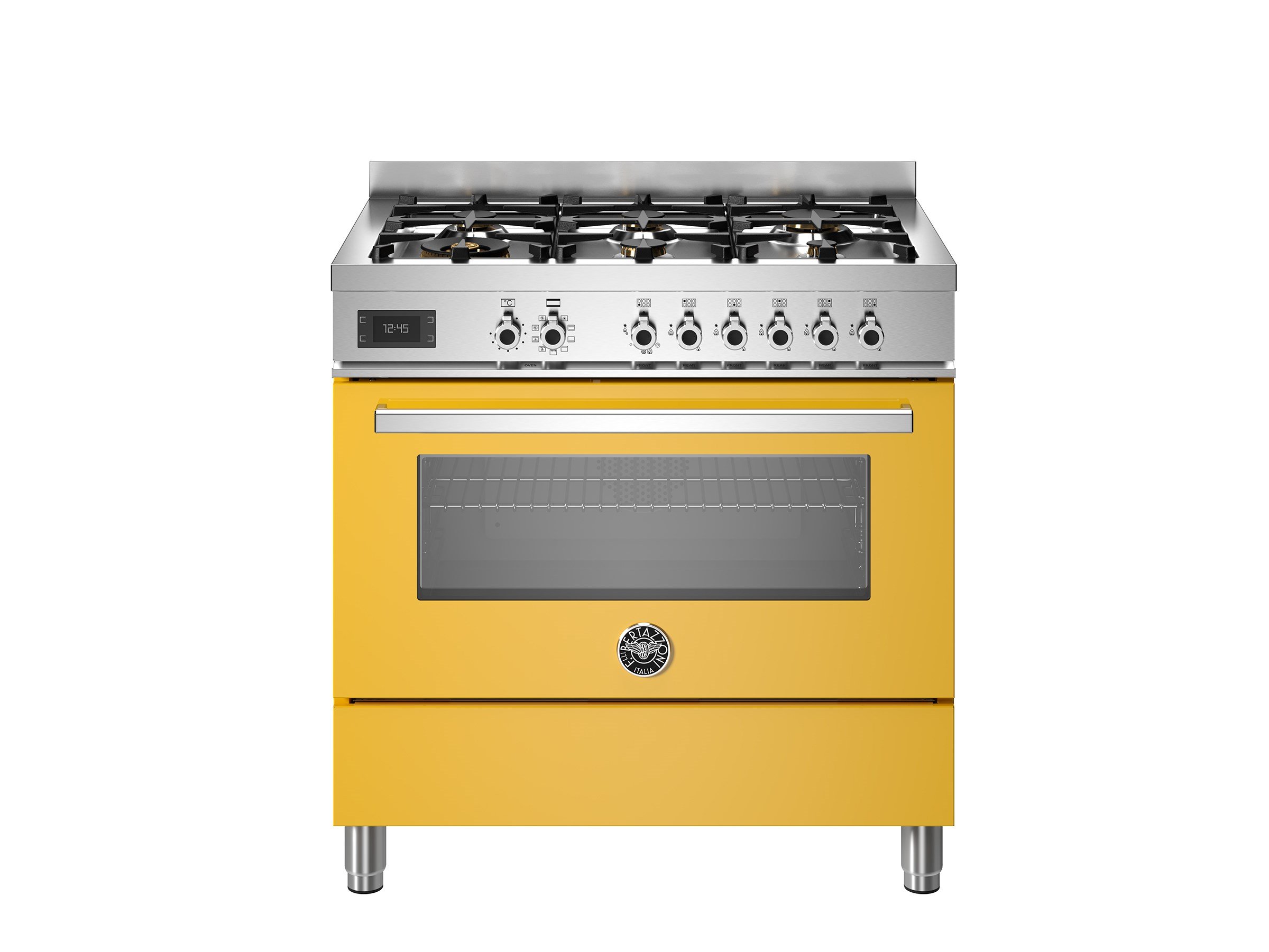 Bertazzoni PRO96L1EGIT Gazlı Kuzine 6 Gözlü 90 cm SarıBertazzoni