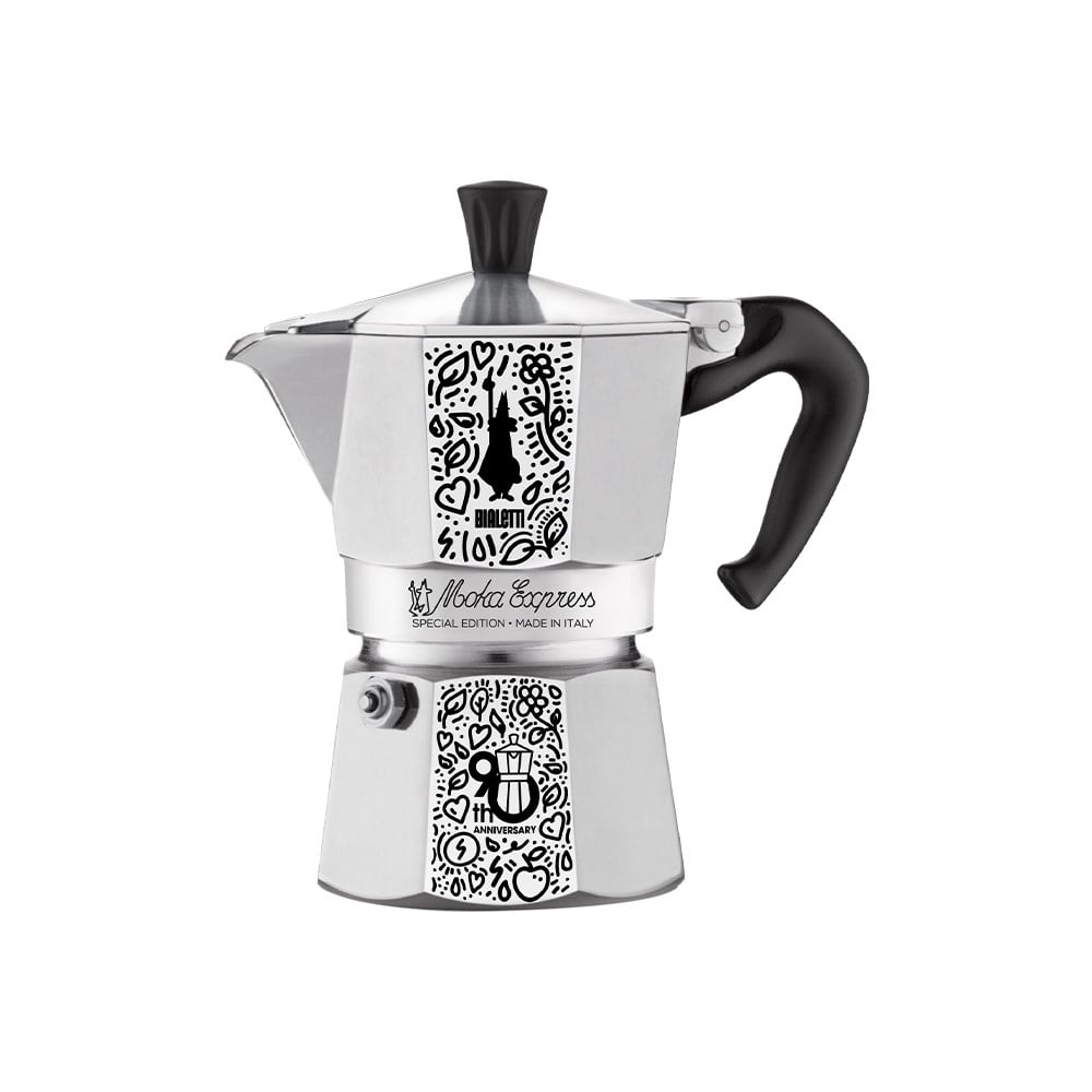 Bialetti 90. Yıl Dönümü Özel Tasarım Moka Pot Express 3 CupBialetti