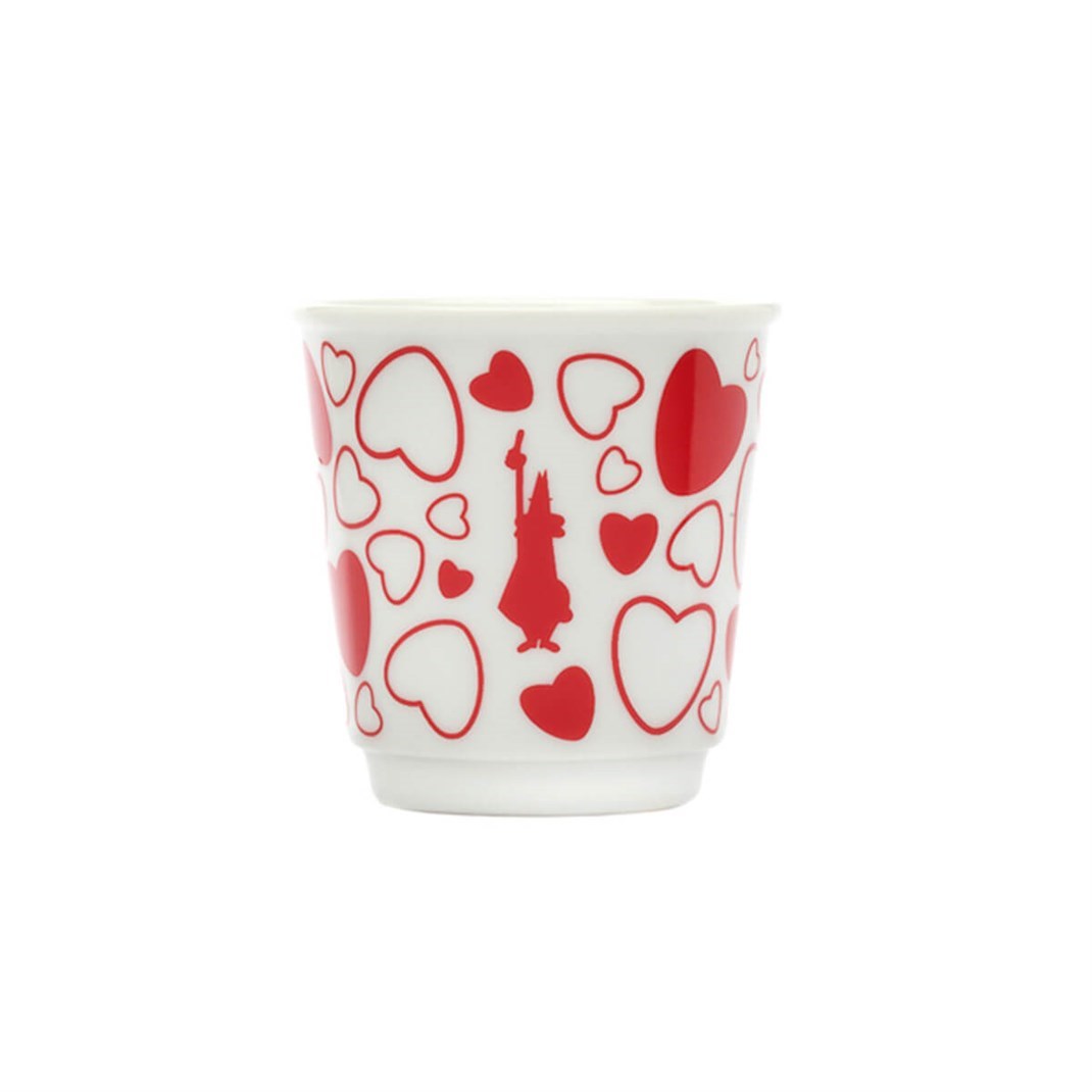 Bialetti Bicchierini Porselen Kupa 40 ml Kalpli BeyazBialetti