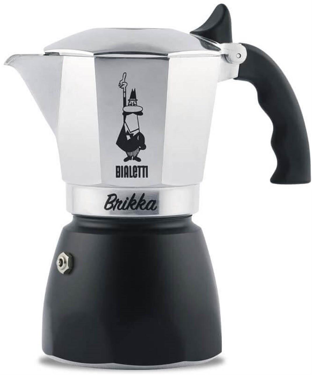 Bialetti Brikka Moka Pot 4 Cup SiyahBialetti