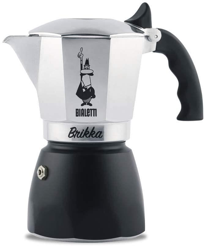 Bialetti Brikka Moka Pot 4 Cup SiyahBialetti