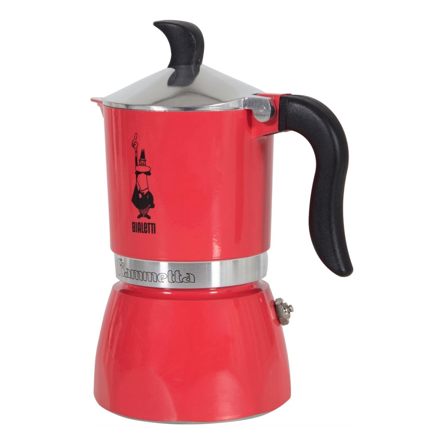Bialetti Fiammetta Moka Pot 3 Cup KırmızıBialetti