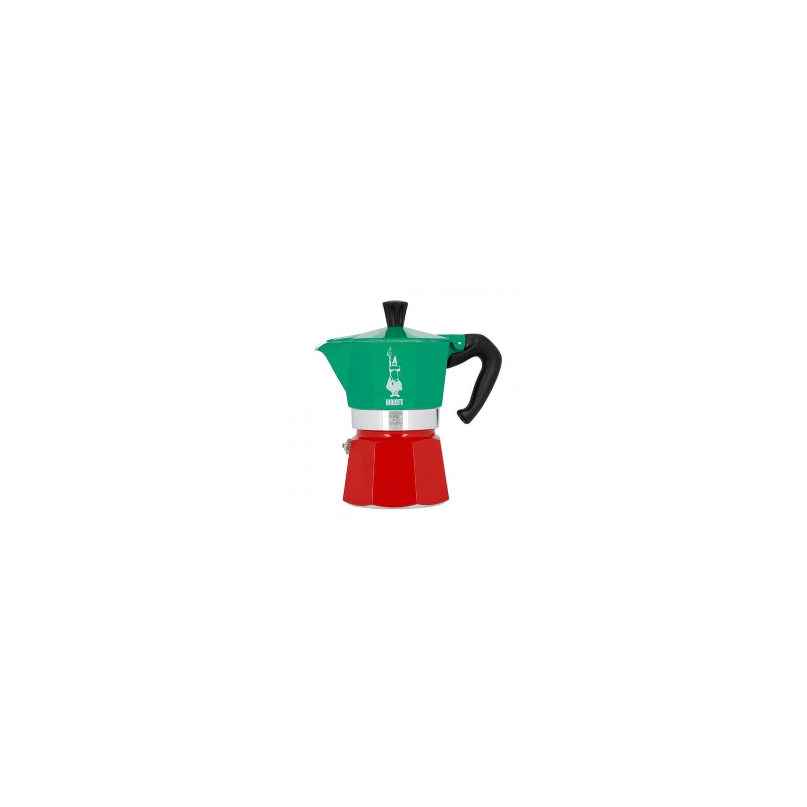 Bialetti Moka Express Italia 3 Cup 150 ml Yeşil KırmızıBialetti