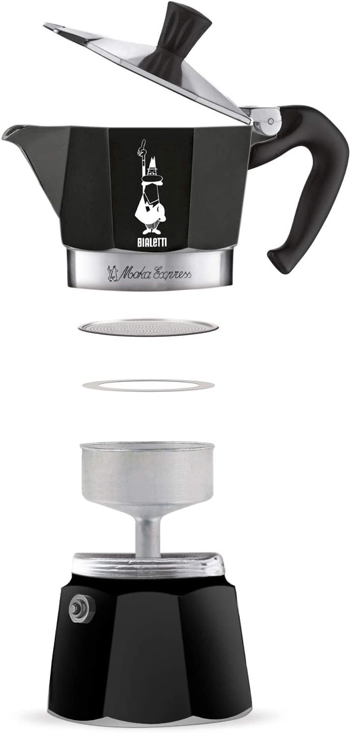 Bialetti Moka Pot Express 1 Cup SiyahBialetti