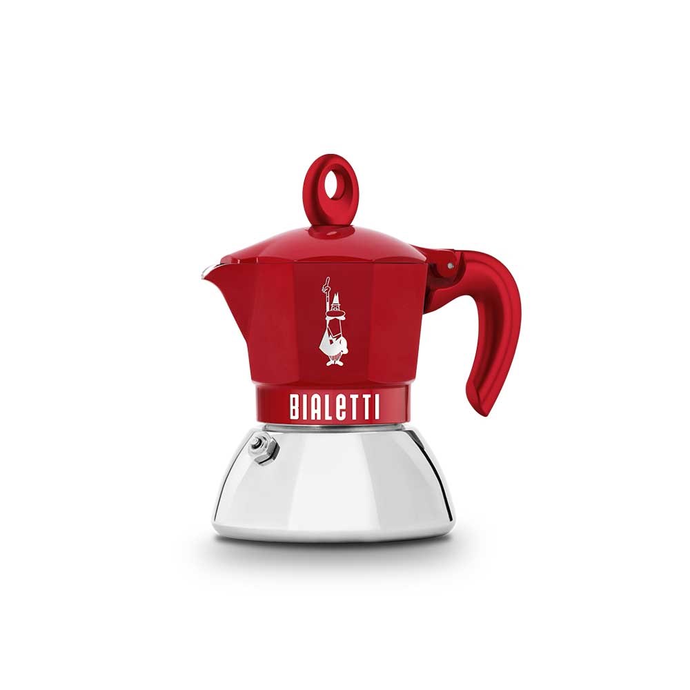 Bialetti Moka Pot İndüksiyon 2 Cup KırmızıBialetti