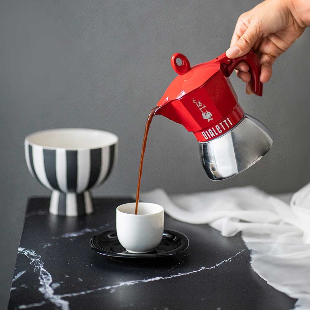 Bialetti Moka Pot İndüksiyon 2 Cup KırmızıBialetti