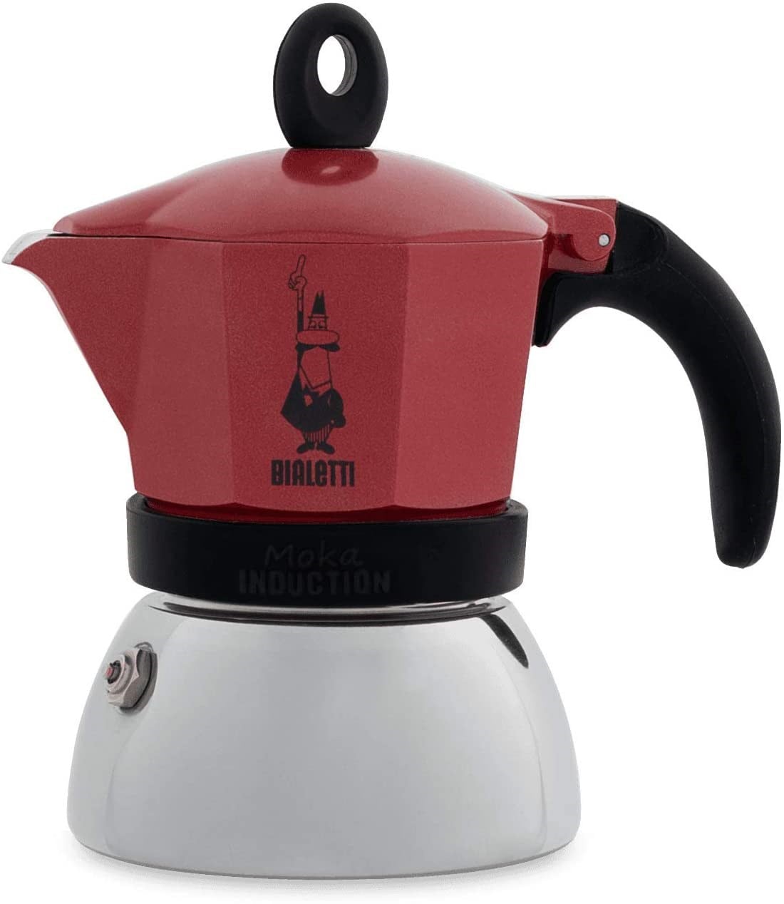 Bialetti Moka Pot İndüksiyon 3 Cup KırmızıBialetti