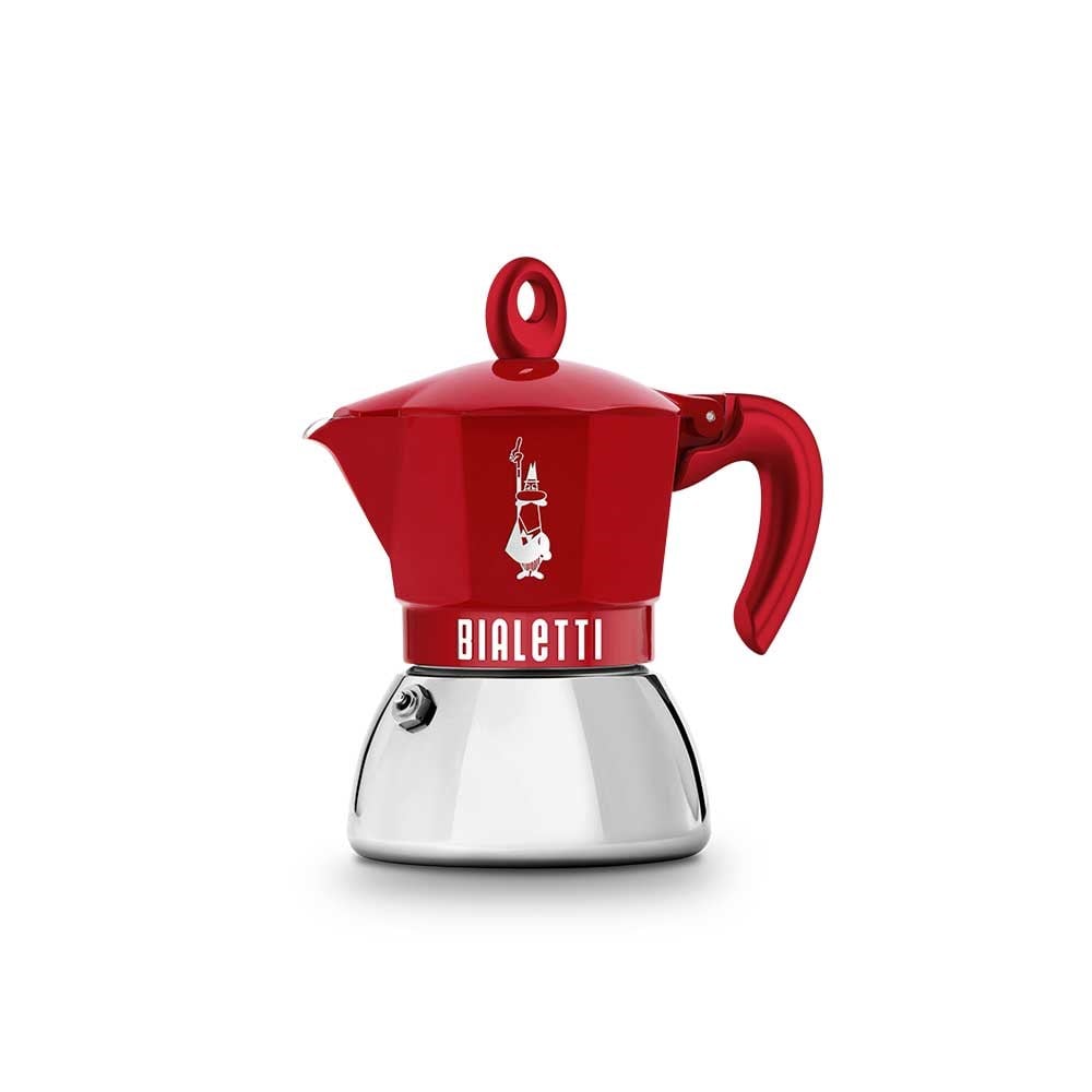 Bialetti Moka Pot İndüksiyon 4 Cup KırmızıBialetti