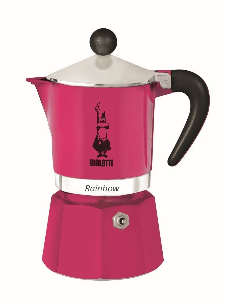 Bialetti Rainbow Moka Pot 3 Cup FuşyaBialetti