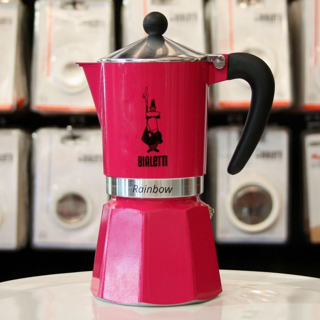 Bialetti Rainbow Moka Pot 3 Cup FuşyaBialetti