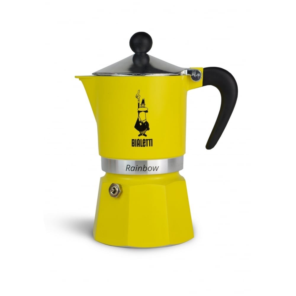 Bialetti Rainbow Moka Pot 3 Cup SarıBialetti