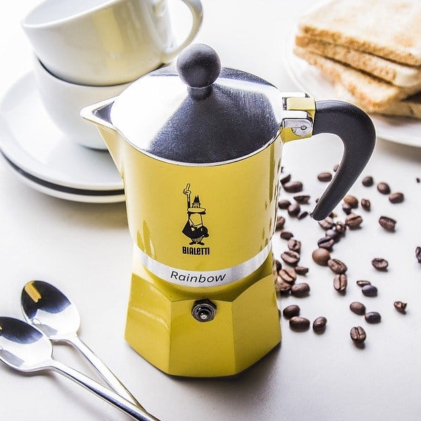 Bialetti Rainbow Moka Pot 3 Cup SarıBialetti