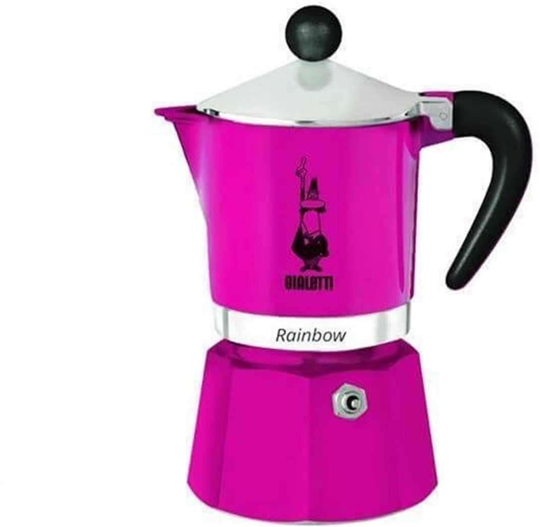 Bialetti Rainbow Moka Pot 6 Cup FuşyaBialetti