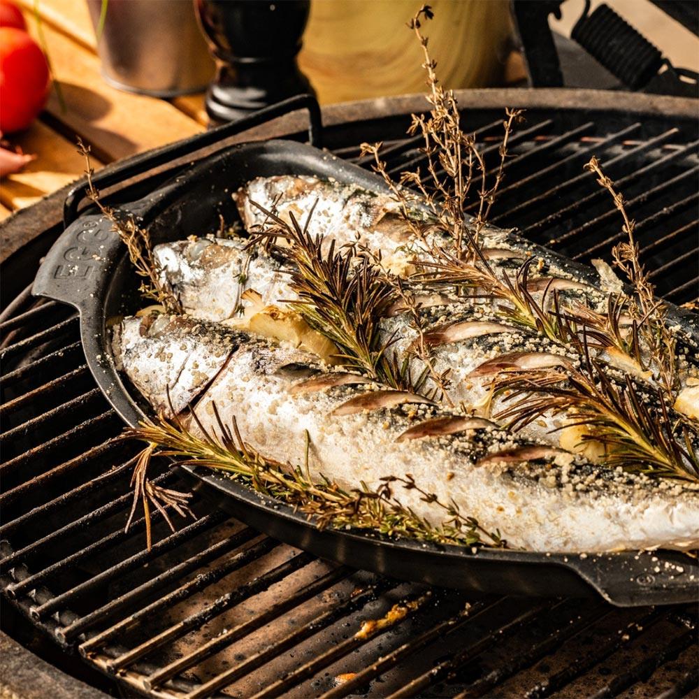 Big Green Egg Delikli Yarım Izgara LBig Green Egg