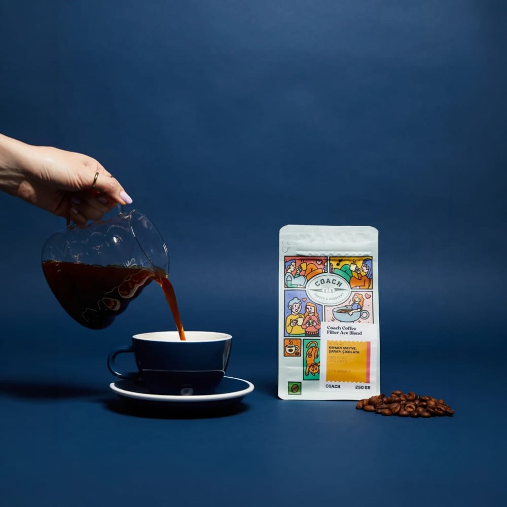 Coach Coffee Ace Blend Filtre Kahve Çekirdeği 250 GrCoach Coffee