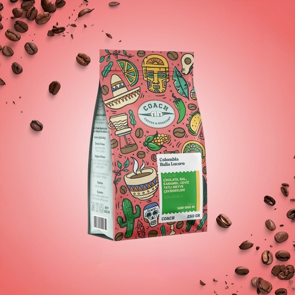 Coach Coffee Columbia Hulia Lucero Çekirdek Kahve 250 GrCoach Coffee