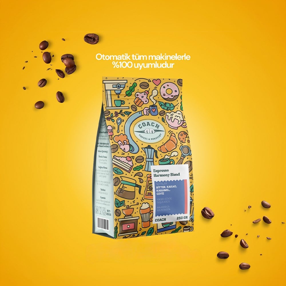 Coach Coffee Harmony Blend Kahve Çekirdeği 250 GrCoach Coffee