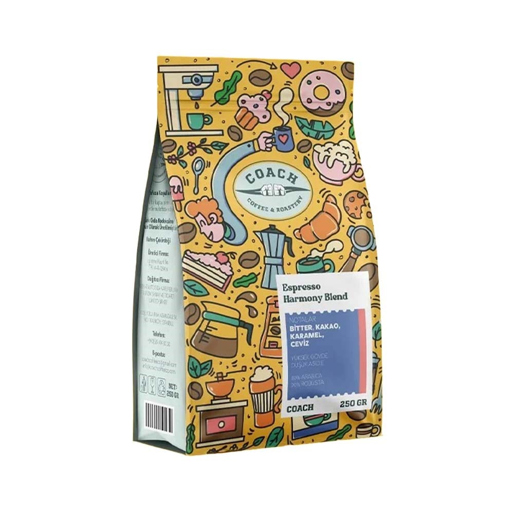 Coach Coffee Harmony Blend Kahve Çekirdeği 250 GrCoach Coffee