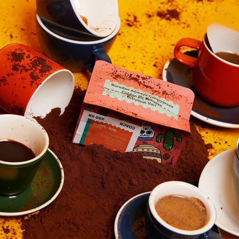 Coach Coffee Tanzanya Kilimanjaro Moshi Dark Yıkanmış Çekirdek Kahve 250 GrCoach Coffee
