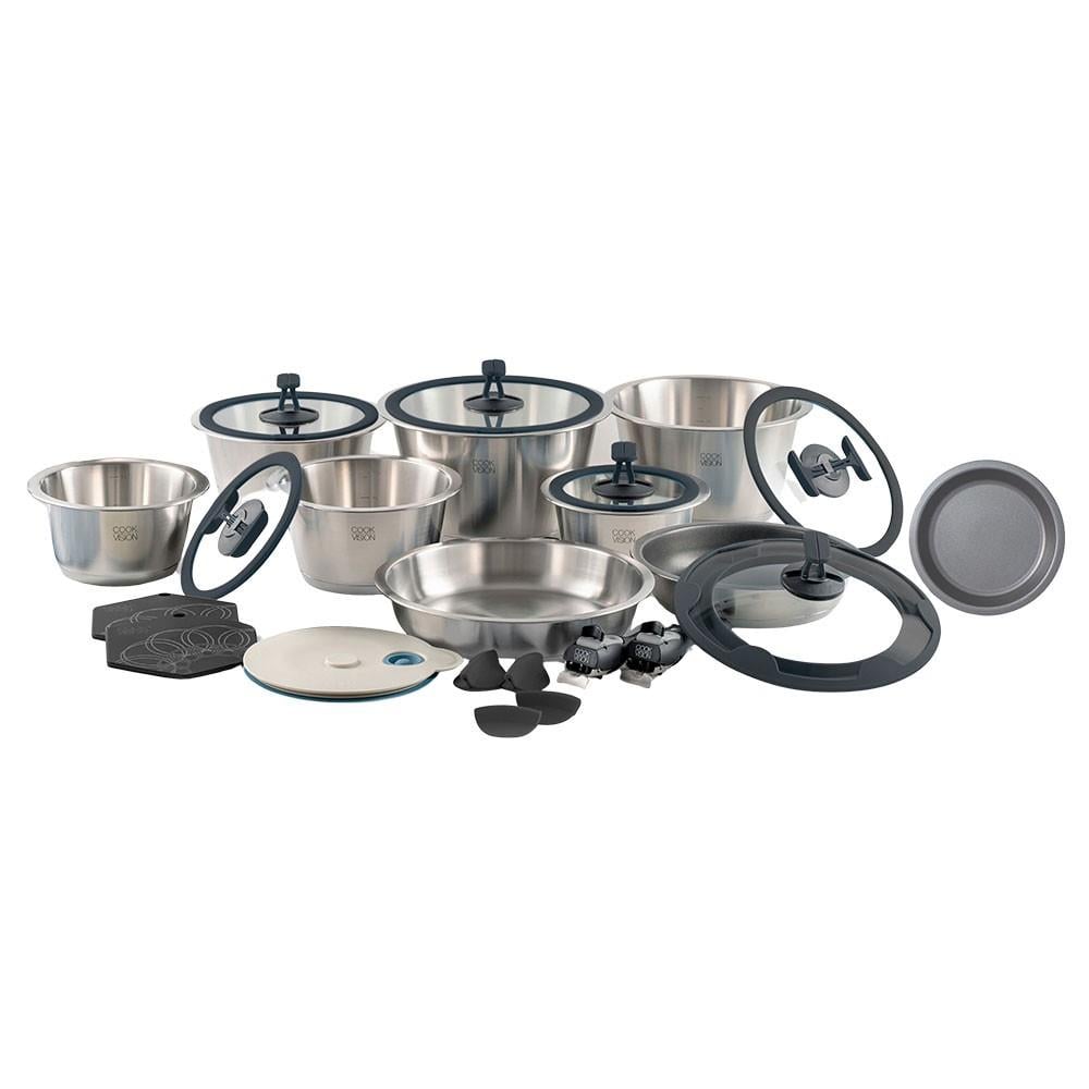 Cookvision Paslanmaz Çelik Tencere Seti 24 ParçaCookVision