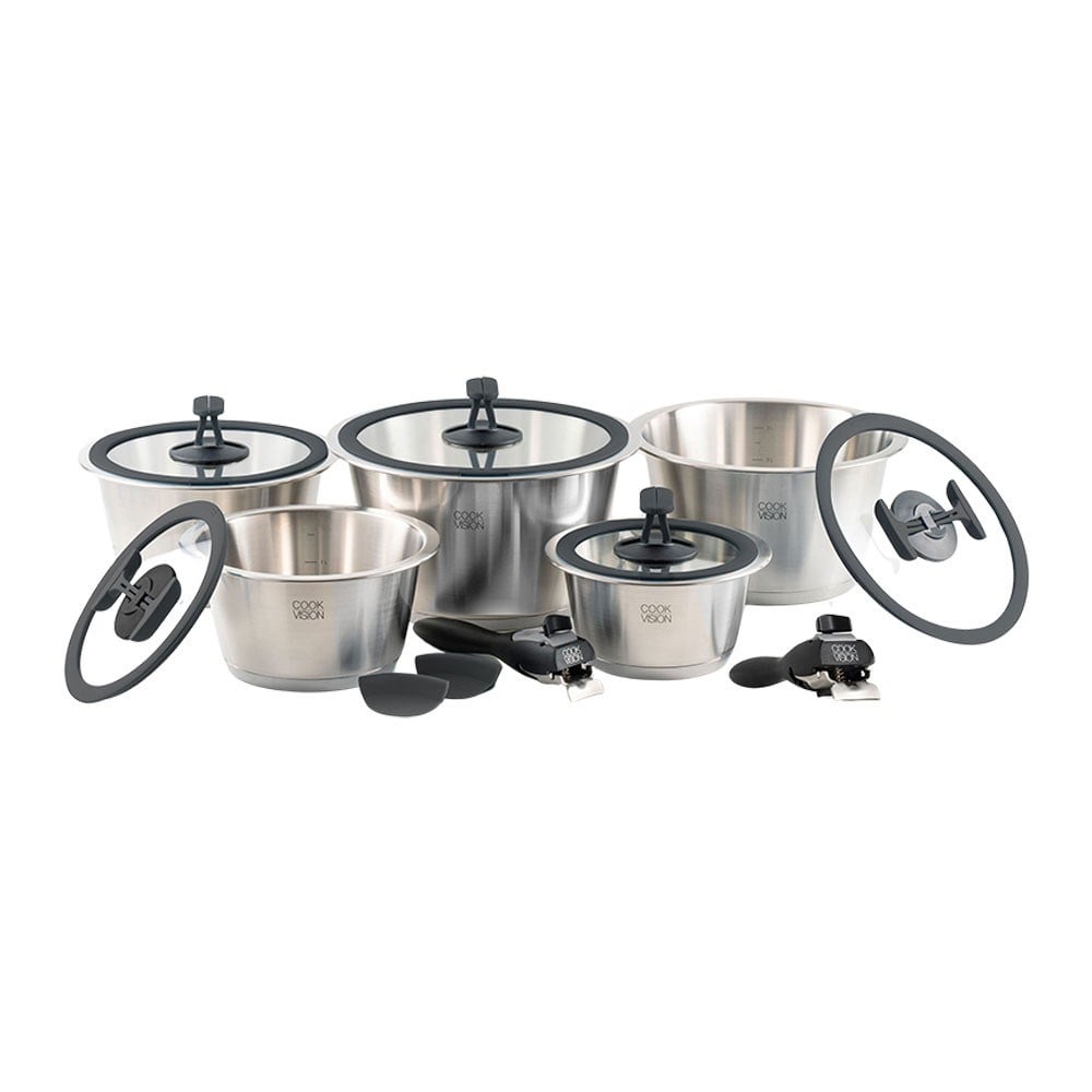 Cookvision Paslanmaz Çelik Tencere Seti 14 ParçaCookVision