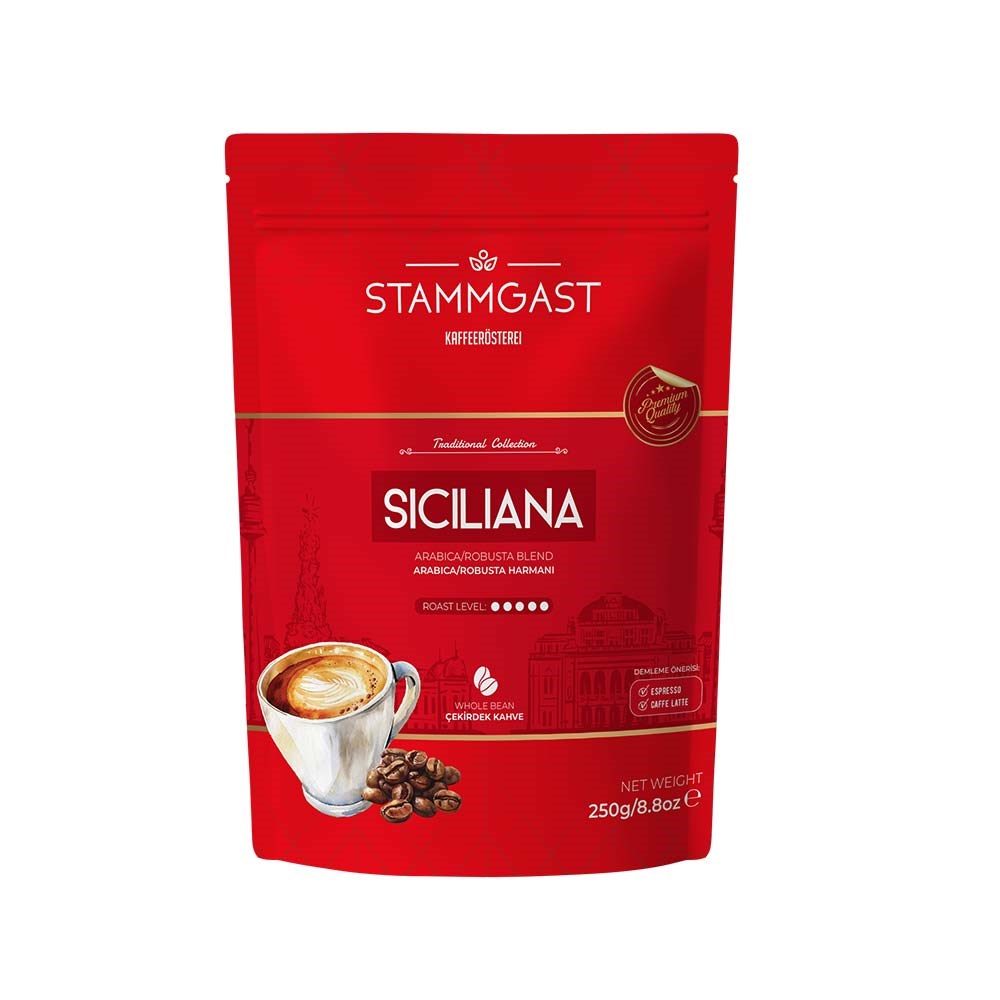 das Stammgast Siciliana Çekirdek Kahve 250 Grdas Stammgast