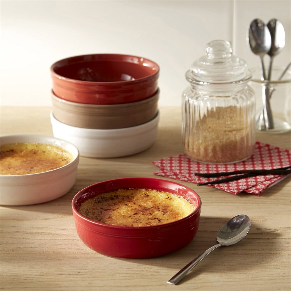 Emile Henry Crème Brulée Fırın Kabı 2'li 12 cm Ekru/ClayEmile Henry