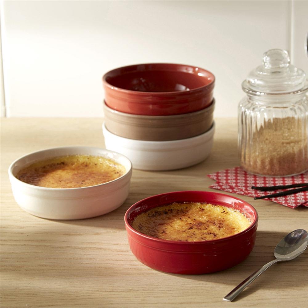 Emile Henry Crème Brulée Fırın Kabı 2'li 12 cm Kırmızı/BurgundyEmile Henry