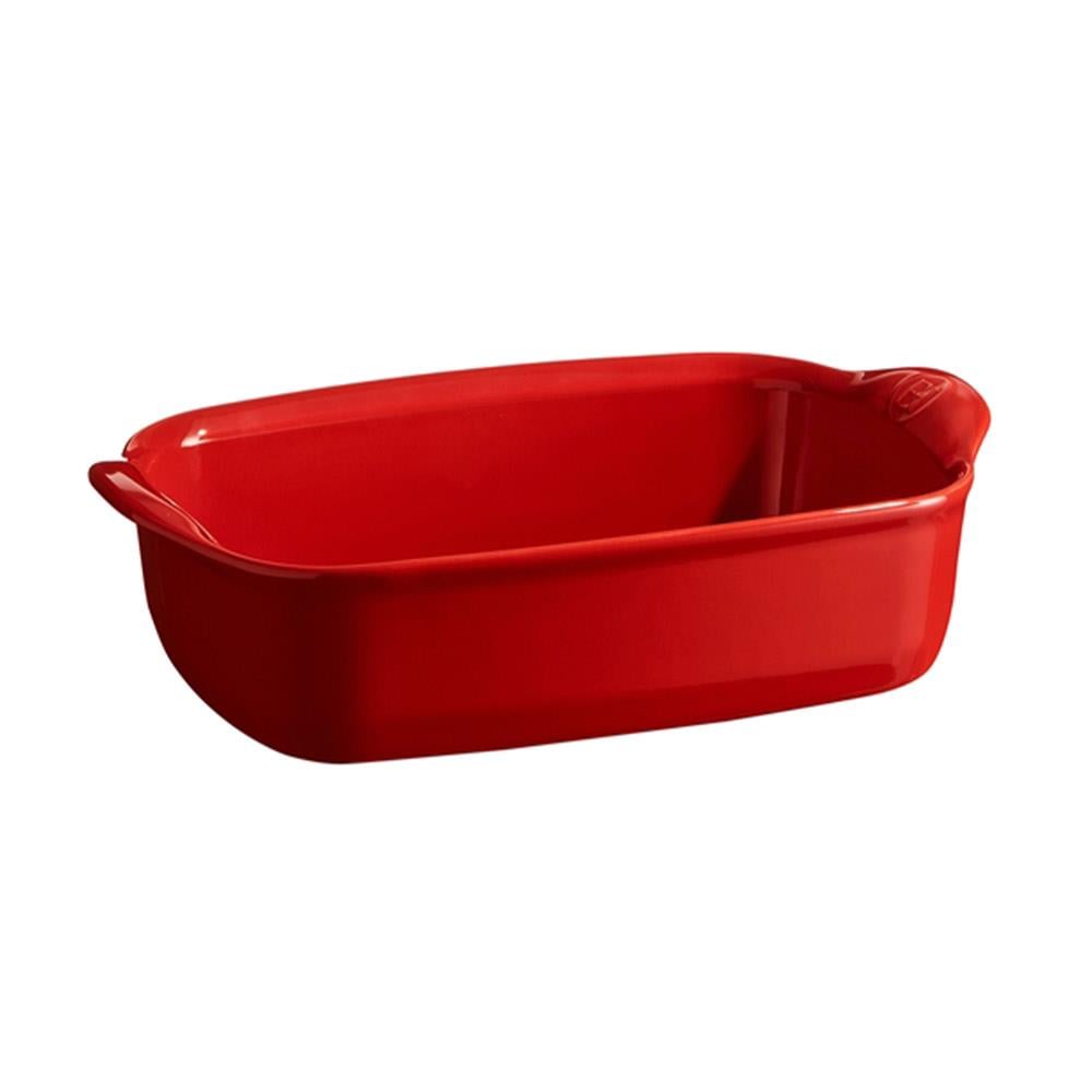 Emile Henry Fırın Kabı Dikdörtgen 14 x 22 cm Kırmızı/BurgundyEmile Henry