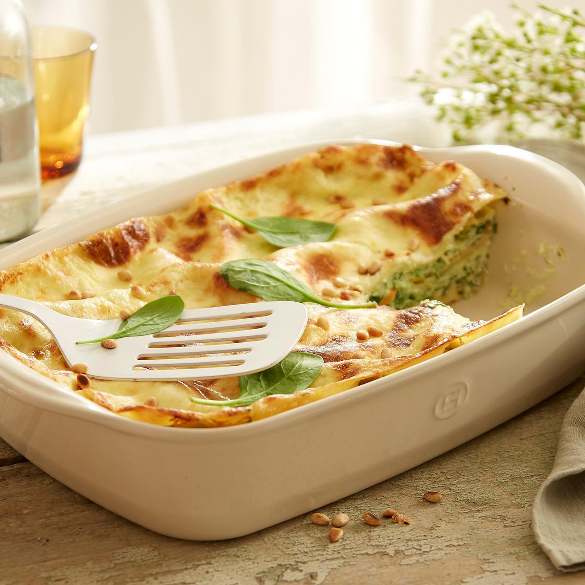 Emile Henry Fırın Kabı Dikdörtgen 42 x 28 cm Ekru/ClayEmile Henry