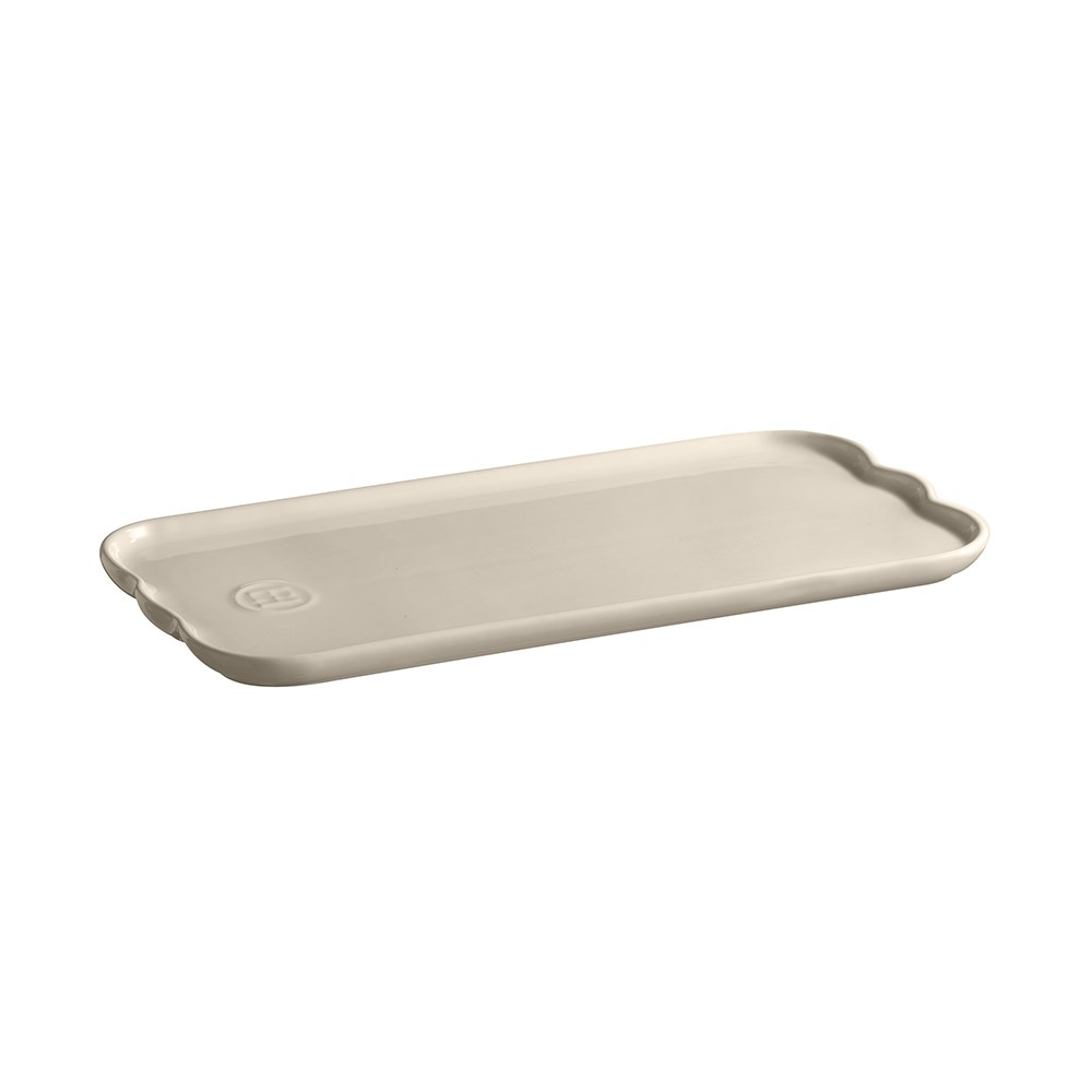 Emile Henry Madeleine Servis Tabağı 31,5 x 15 cm Ekru/ClayEmile Henry