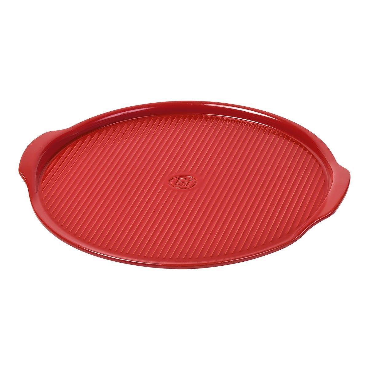 Emile Henry Pizza Fırın Kabı Yuvarlak 40 cm Kırmızı/BurgundyEmile Henry