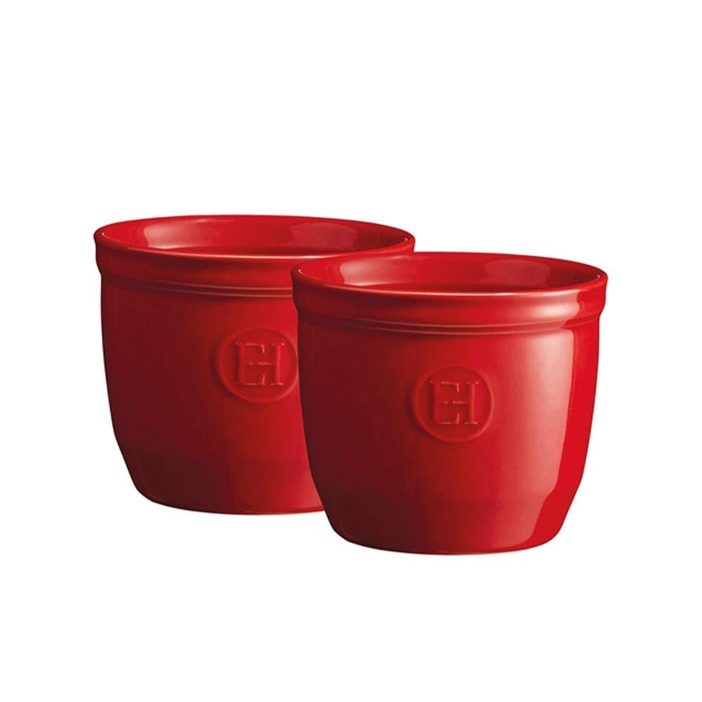 Emile Henry Ramekin Fırın Kabı 2 Adet 9 cm Kırmızı/BurgundyEmile Henry