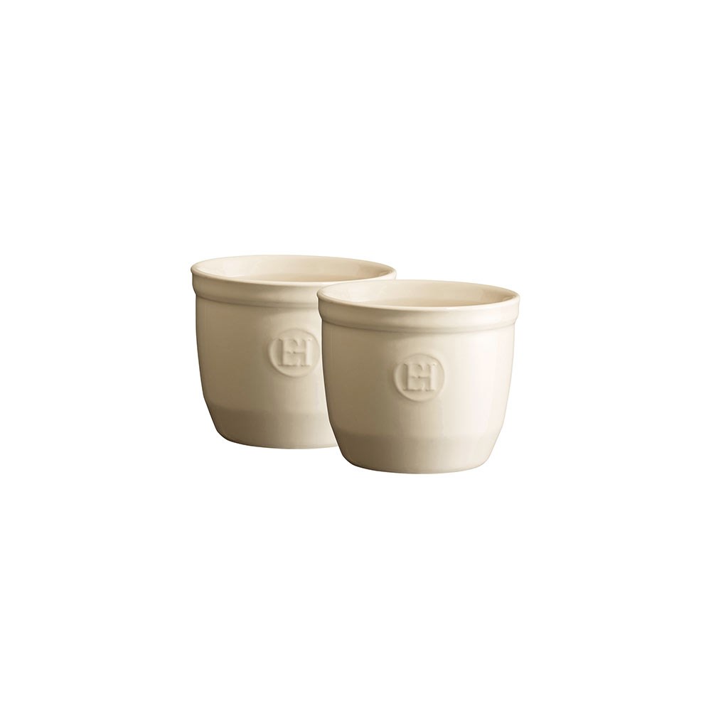 Emile Henry Ramekin N°8 Seramik Fırın Kabı 2'li Ekru/ClayEmile Henry
