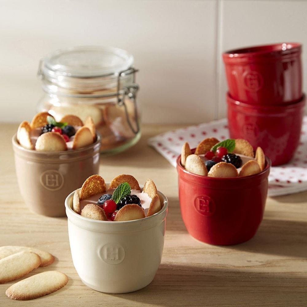 Emile Henry Ramekin N°8 Seramik Fırın Kabı 2'li Ekru/ClayEmile Henry