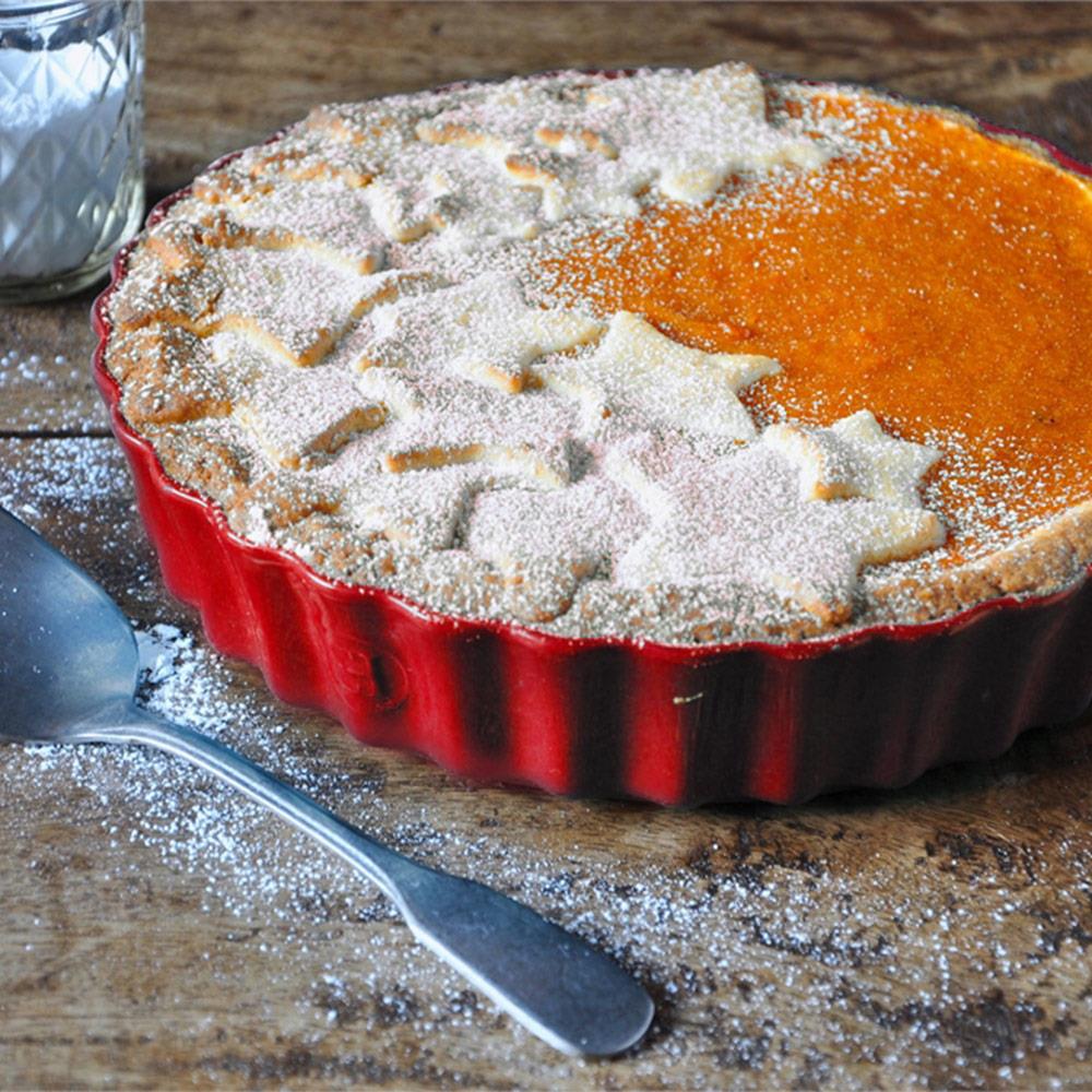 Emile Henry Tart Kabı Yuvarlak 24 cm Kırmızı/BurgundyEmile Henry