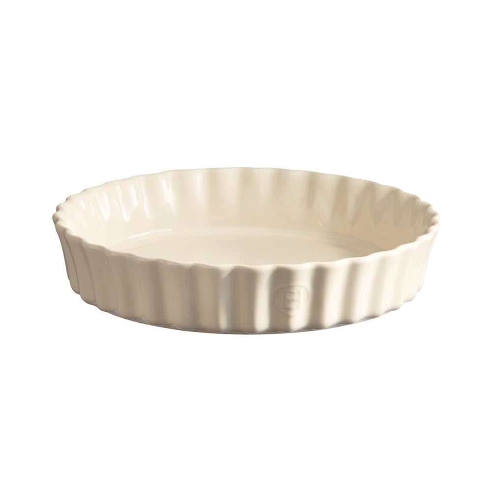 Emile Henry Tart Kabı Yuvarlak 28 cm Ekru/ClayEmile Henry