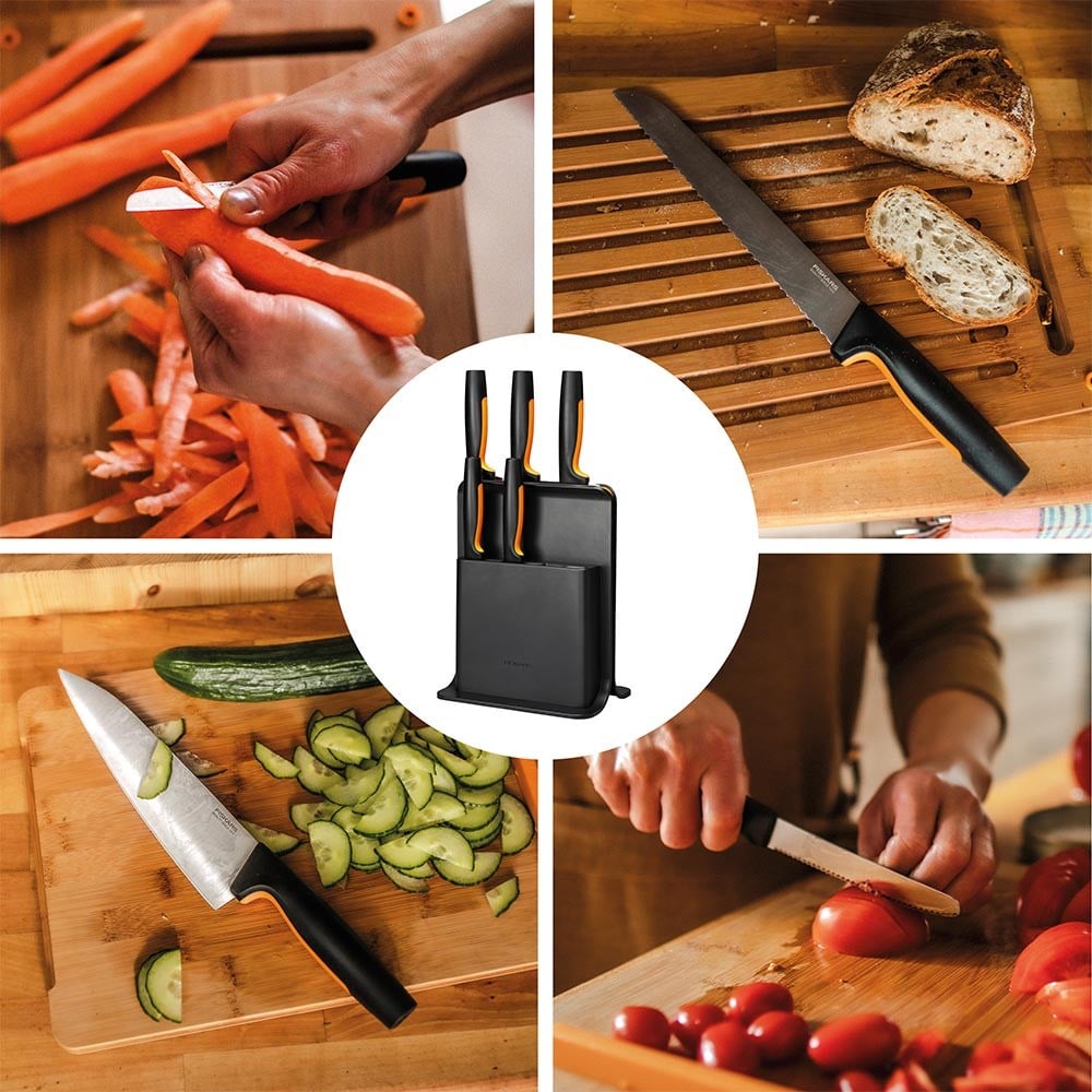 Fiskars Bloklu Bıçak Seti 5 ParçaFiskars