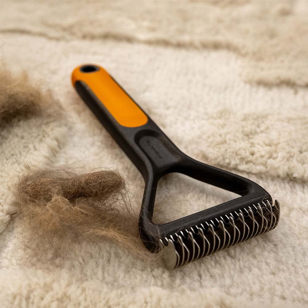 Fiskars Kedi ve Köpek Kıtık Açıcı ve Alt Tüy Toplayıcı TarakFiskars