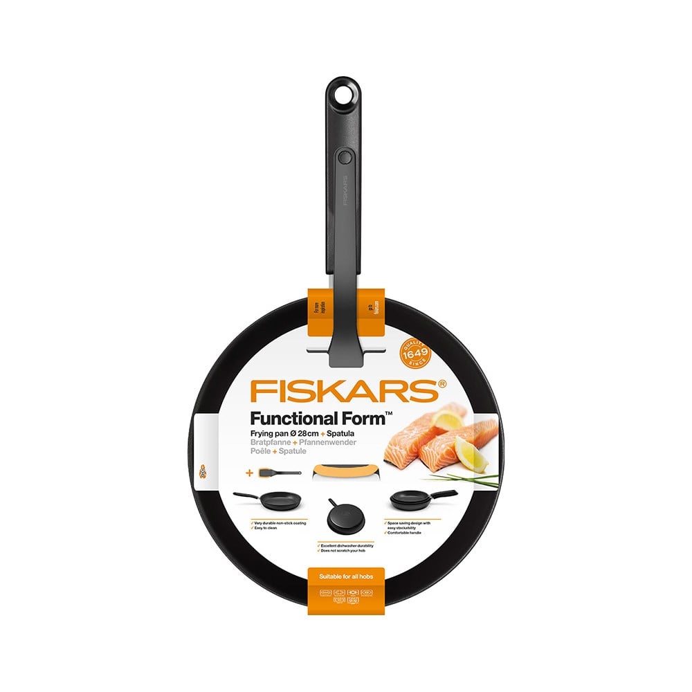 Fiskars Tava 28 cm + SpatulaFiskars