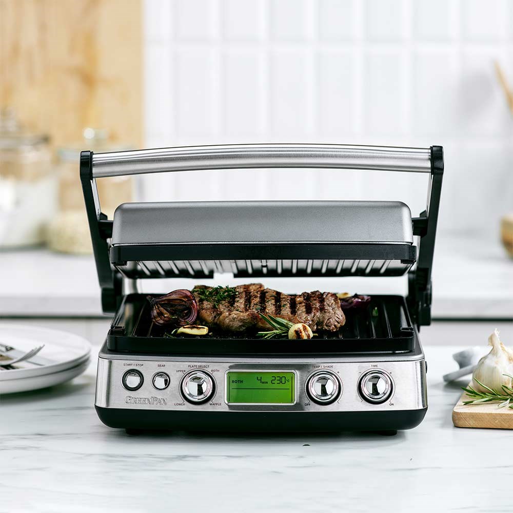 GreenPan Elite Izgara ve Tost Makinesi InoxGreenPan