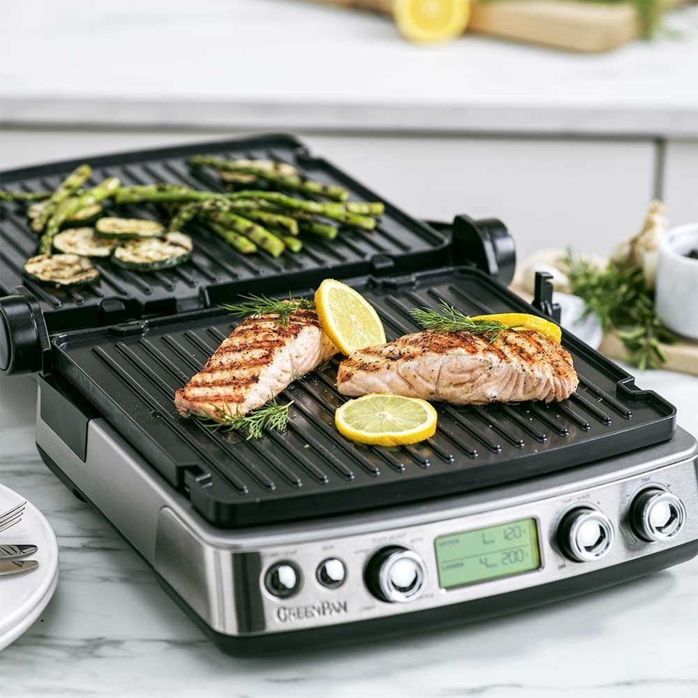 GreenPan Elite Izgara ve Tost Makinesi InoxGreenPan