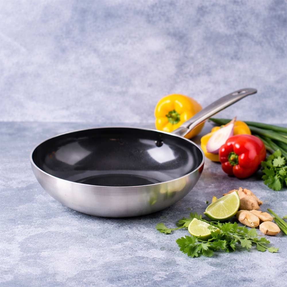 GreenPan Geneva Elmas Güçlendirmeli Thermolon™ Wok Tava 28 cmGreenPan