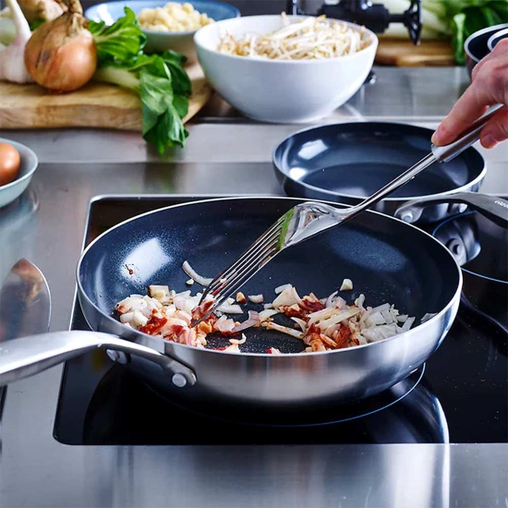 GreenPan Geneva Elmas Güçlendirmeli Thermolon™ Wok Tava 28 cmGreenPan