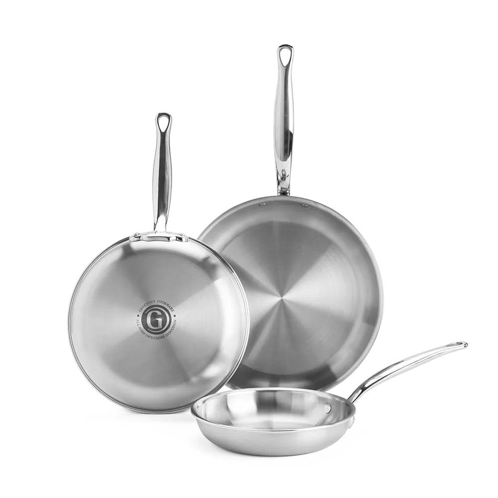 GreenPan Premiere Pro Tava Seti 3'lü 20 cm + 24 cm + 28 cm ÇelikGreenPan
