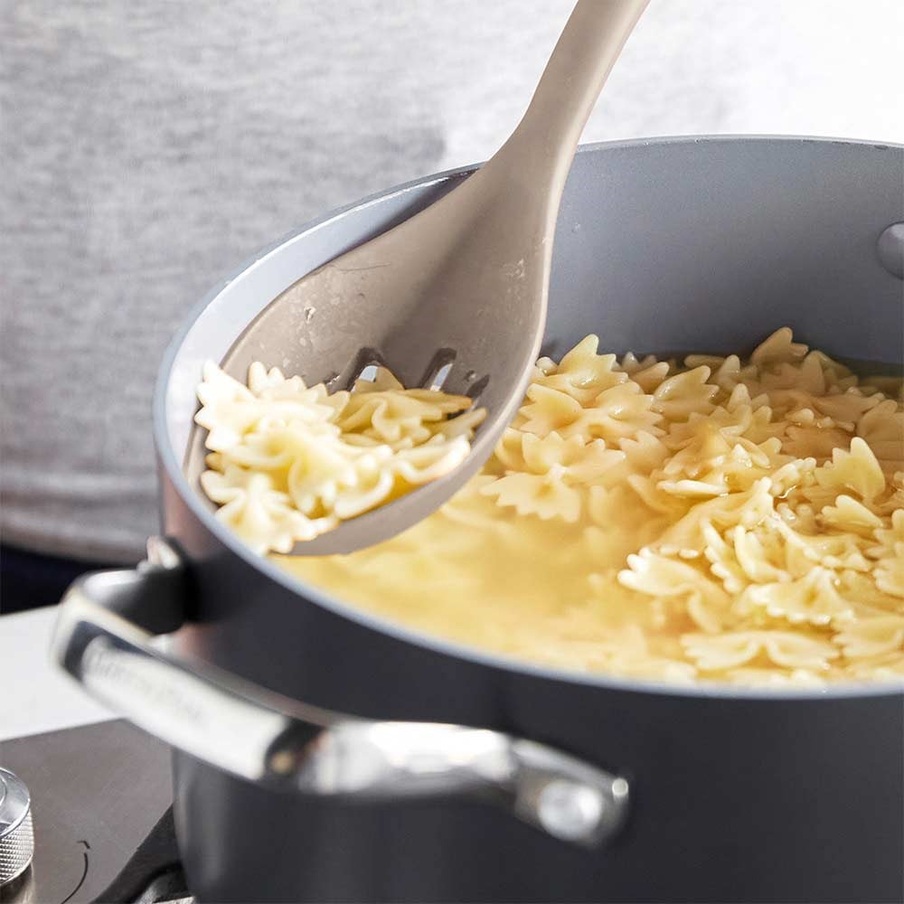 GreenPan Silikon Delikli Kaşık BejGreenPan
