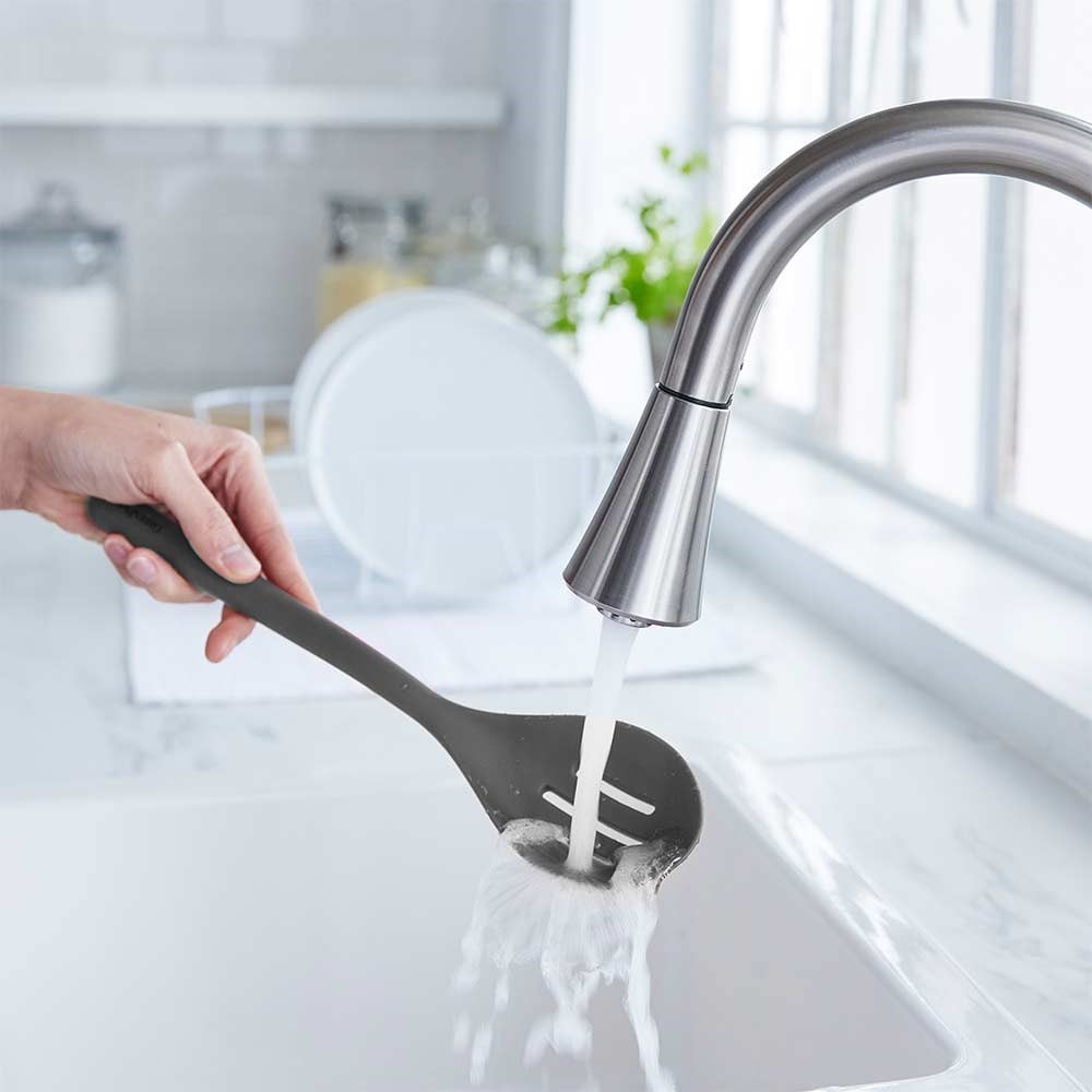 GreenPan Silikon Delikli Kaşık GriGreenPan