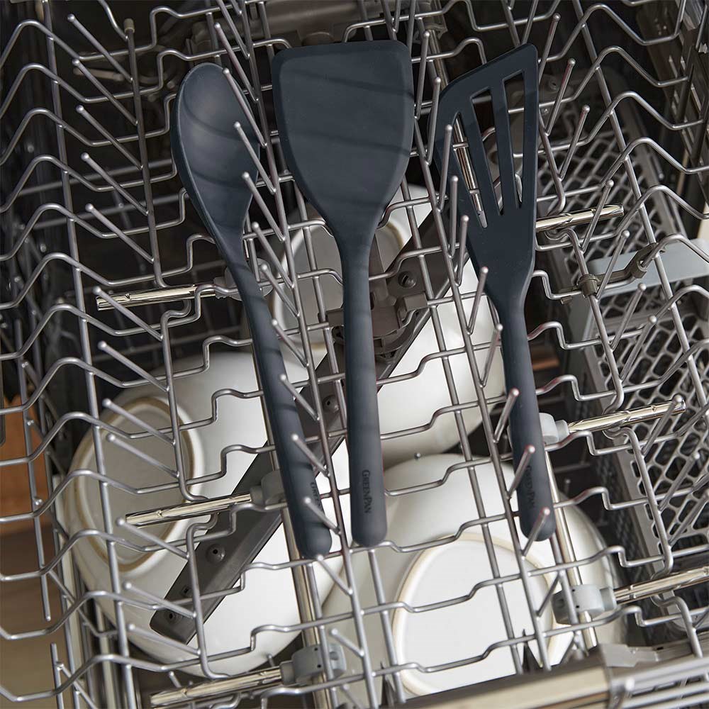 GreenPan Silikon Delikli Kaşık GriGreenPan